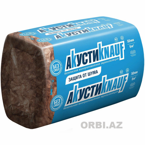 Knauf Akustiknauf mineral yun arakəsmə səs izolyasiyası