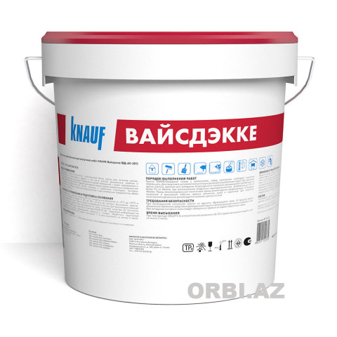 Knauf alçıpan tavanları üçün boya (mat ağ)